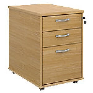 Image of Dams International Mobile Pedestal Oak 426 x 600 x 630 mm