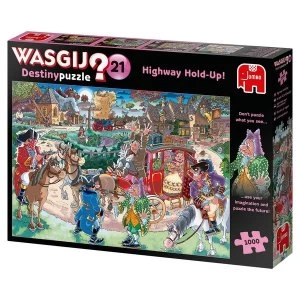 Image of Jumbo Wasgij Destiny 21 - Highway Holdup 1000 piece Jigsaw Puzzle