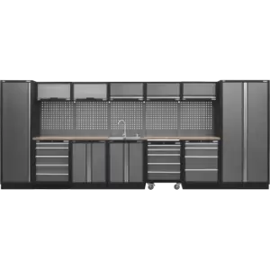 Image of Sealey Superline Pro MSS Wood Worktop Storage Combo 4915mm 485mm 2000mm