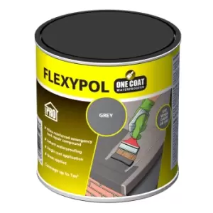Image of Roof Pro Flexypol One Coat Grey Roofing Waterproofer, 1L