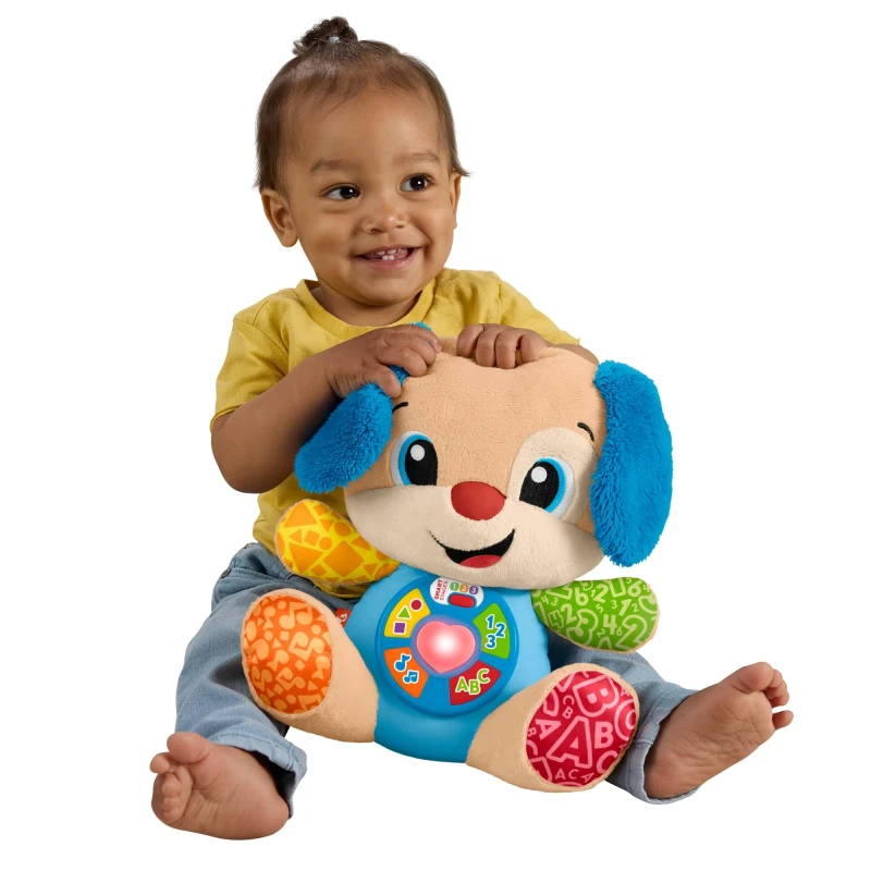 Image of Fisher-Price Laugh & Learn Smart Stages Puppy Plush Baby Musical Toy
