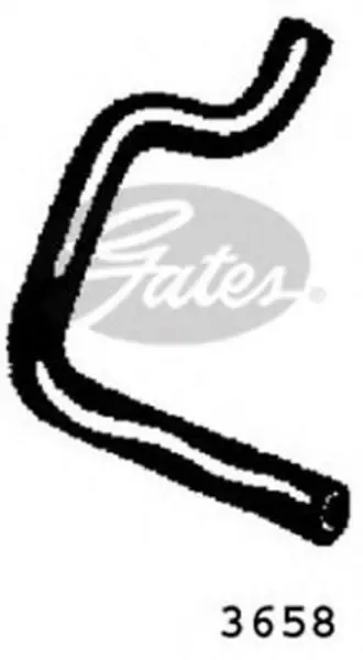 Image of Curved Radiator Hose 250mm X 18 Gates 3658