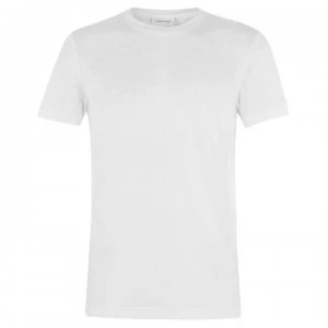Image of Calvin Klein Plain Crew Neck T Shirt - White 105