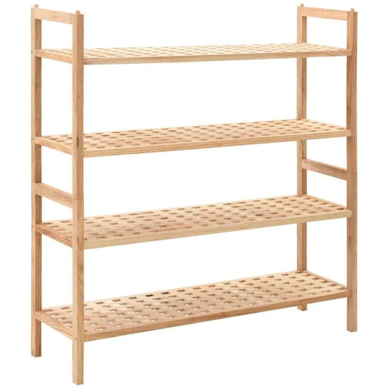 Image of VIDAXL Shoe Rack Solid Walnut Wood 69x26x81cm Vidaxl 8718475715122