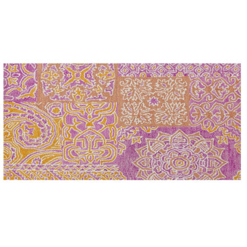Image of Beliani Rug Avanos Pink 80 X 150 Cm Wool