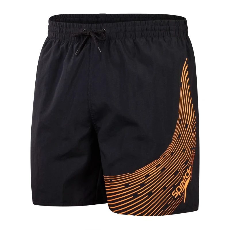 Image of Speedo Med Logo 16" - Black XS