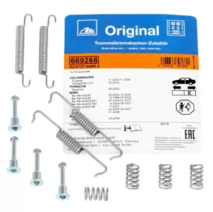 Image of ATE Accessory Kit, parking brake shoes VW,AUDI,MERCEDES-BENZ 03.0137-9288.2 34410002718,34410005300,34410034783 34410034938,34410038346,34410146840