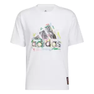 Image of adidas Pride T-Shirt (Gender Neutral) Unisex - White