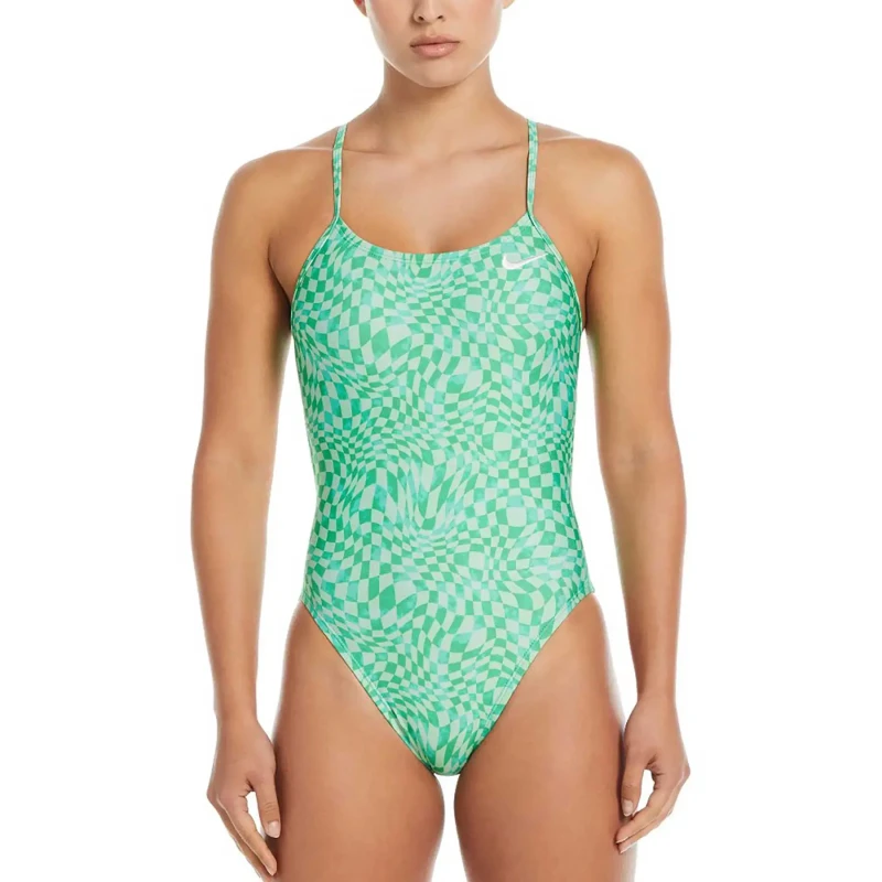 Image of Womens 1 Piece swimsuit Nike Hydrastrong Multi Print Vert Female 40