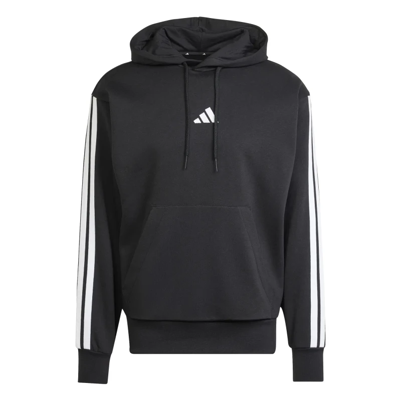 Image of adidas Essentials Fleece 3-Stripes Hoodie Mens OTH Hoodies M Black 53107203390