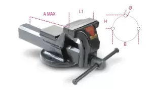 Image of Beta Tools 1599F Parallel Bench Vice Max A: 200mm L1: 150mm 015990150