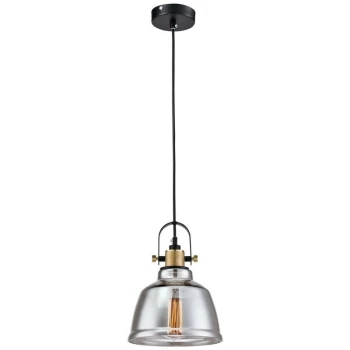 Image of Maytoni Lighting - Irving Dome Ceiling Pendant Lamp Black, 1 Light, E27
