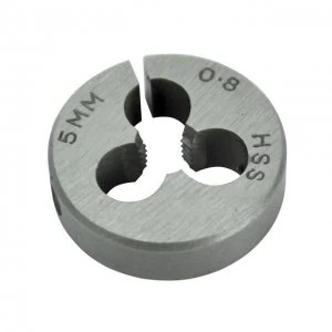 Image of Faithfull HSS Straight Flute Split Die M5 x 0.8,, 13/16in OD