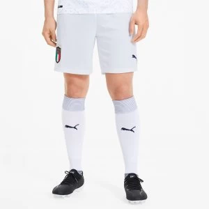 Image of PUMA Italia Mens Home & Away Replica Shorts, White/Peacoat, size Medium, Clothing
