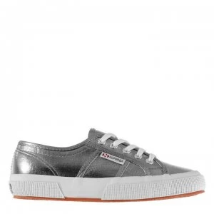 Image of Superga 2750 Metallic Trainers - Grey Metallic