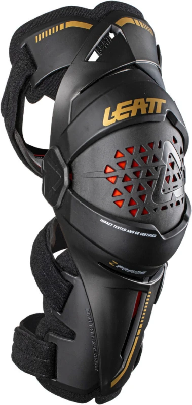 Image of Leatt Z-Frame Lines Knee Protectors, black, Size L for Men