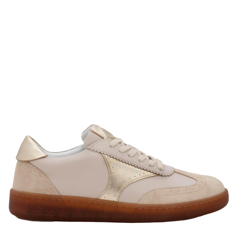 Image of Valentino Womens Margot Low-Top Trainers Beige/Gold female 4 (37)