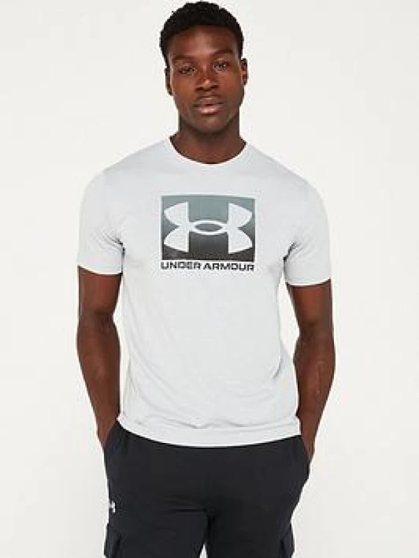 Image of Under Armour Mens Boxed Sports Updated Short Sleeve T Shirt XL- Chest 46-48' (116.8-121.9cm) Mod Gray Light Heather 1386793-011-XL
