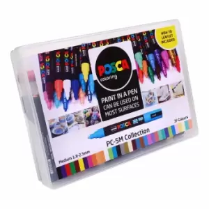 Image of uni POSCA PC-5M Marker Pens Collection Box Pack of 39, none