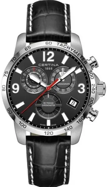 Image of Certina Watch DS Podium Chrono GMT - Black CRT-493