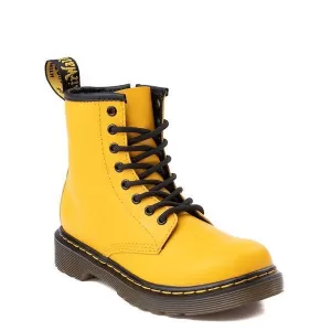 Image of Dr Martens Childrens 1460 8 Lace Boot - Yellow
