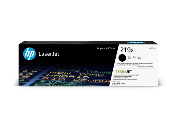 Image of HP 219X Black High Capacity Toner Cartridge - W2190X (Original)