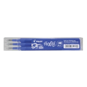 Image of Pilot Frixion Rollerball Pen Refill - Blue (3 Pack)