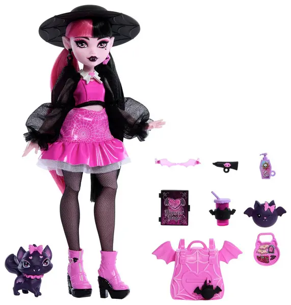 Image of Monster High Draculaura Fashion Doll & Accessories