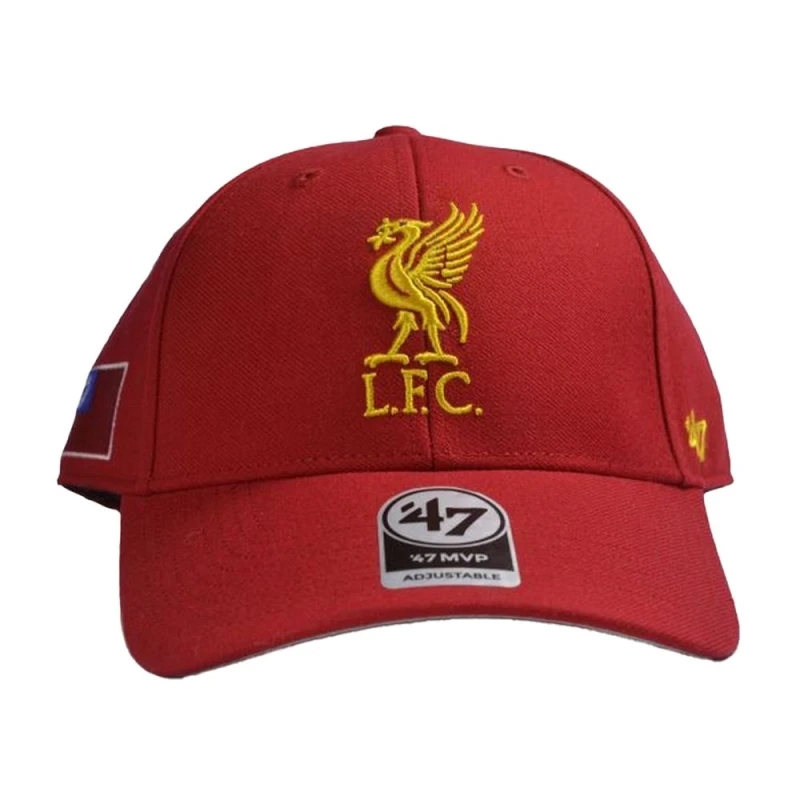 Image of Liverpool FC Womens MVP Flag 47 Baseball Cap in Red Red Female One Size