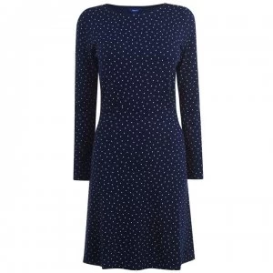 Image of Gant Dot Print Dress - 433 Eve Blue