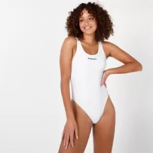 Image of Kangol Logo Swimsuit Womens - White