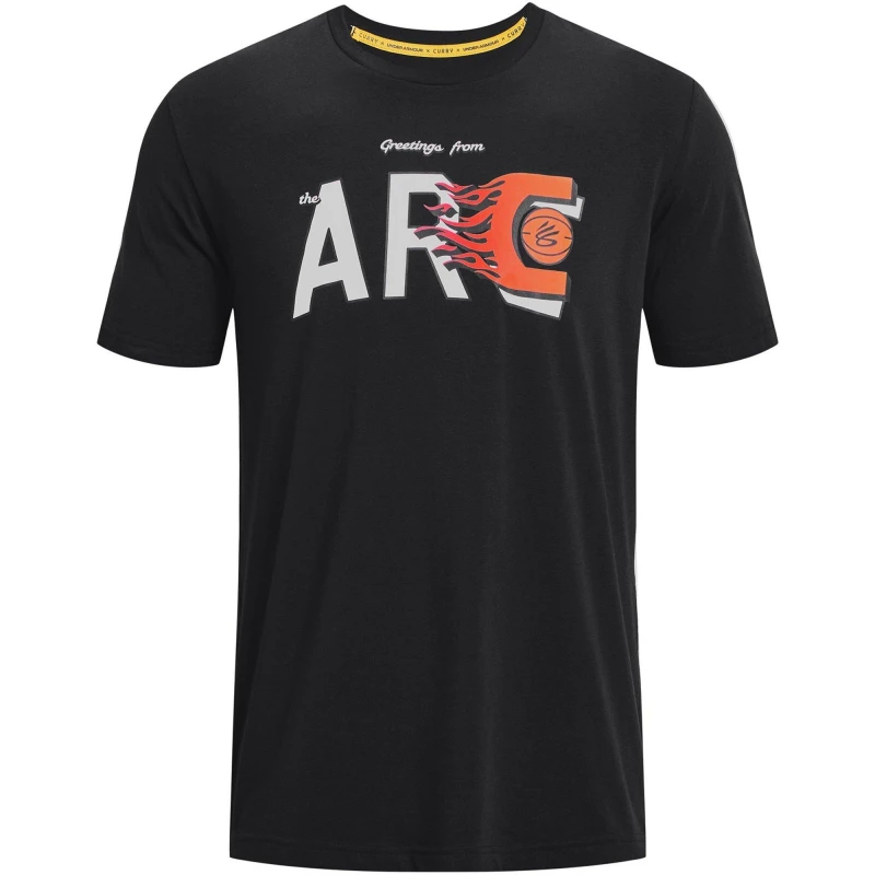 Image of Under Armour Armour Ua Curry Arc Ss T-Shirt Mens - Black S