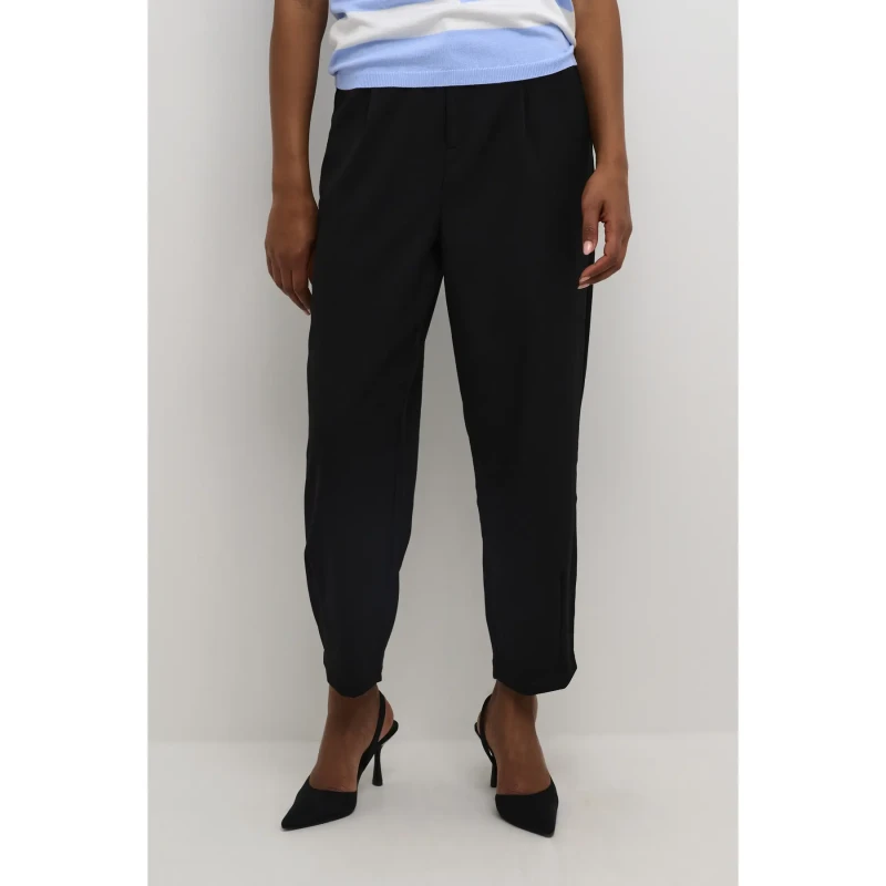 Image of Kaffe Womens 7/8 Trousers KAFFE Merle Noir Female 36