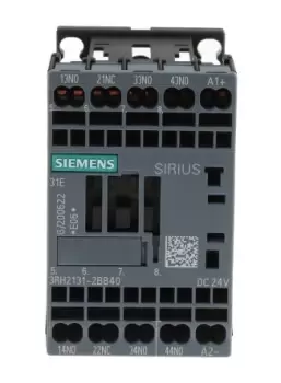 Image of Siemens Control Relay - 3NO + 1NC, 10 A Contact Rating, 24 Vdc, 4P