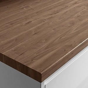 Image of Wickes Wood Effect Laminate Worktop Romantic Walnut 3000 x 600 x 38mm