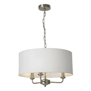 Image of Village At Home Grantham 3-Light Ceiling Light - Nickel