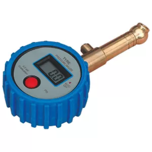 Image of Sealey TST/PG98 Tyre Pressure Gauge Digital with Swivel Head & Quick Release