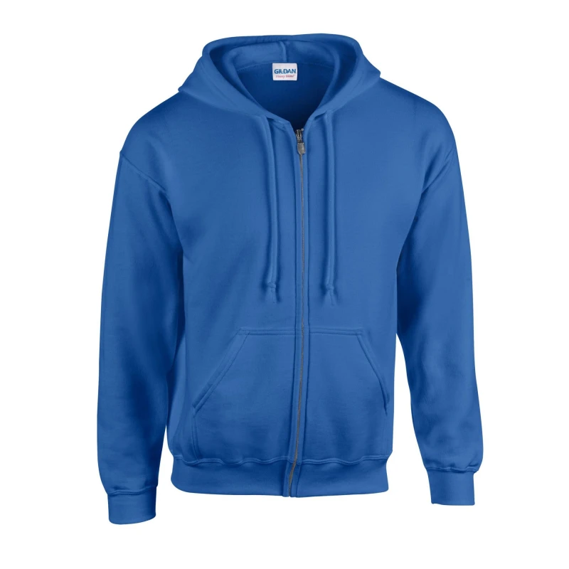 Image of Gildan Heavy Blend Full Zip Full Zip Hoodie in Blue Size: Small Blue Unisex S