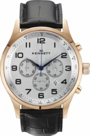 Image of Mens Kennett Savro Modern Chronograph Watch SVRGWHBLMD