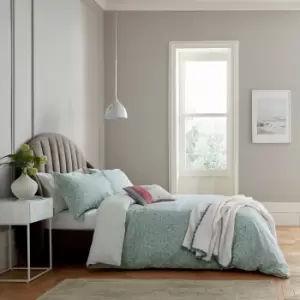 Image of Helena Springfield Eloise Duvet Cover and Pillowcase Set Teal (Green)