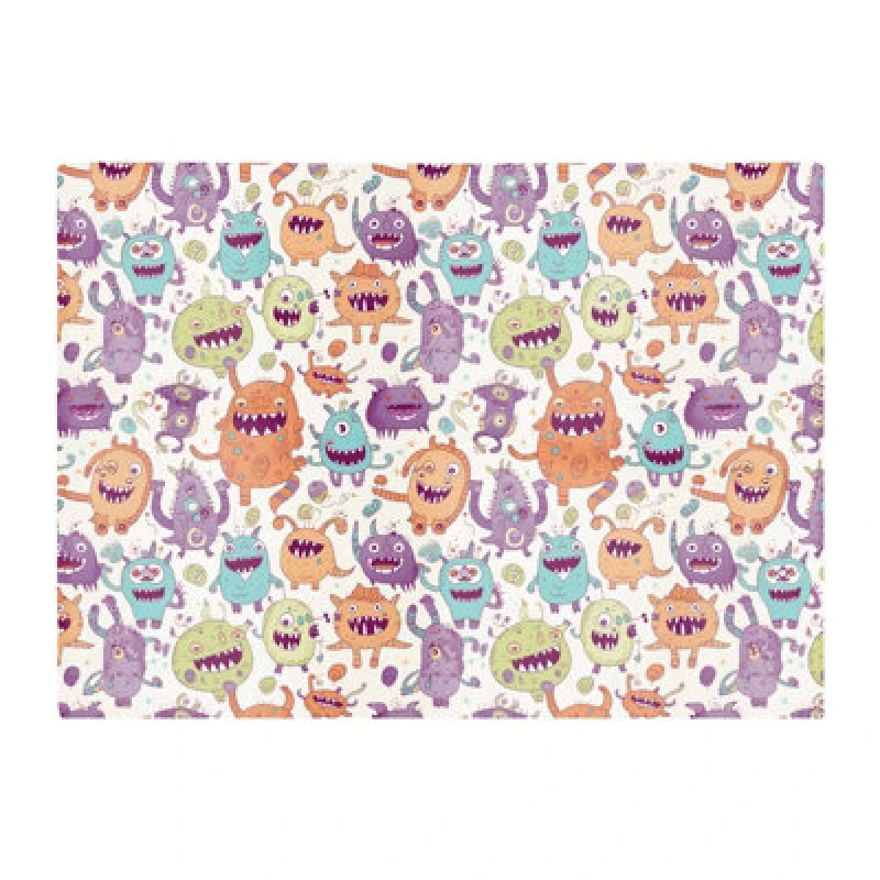 Image of Warren Reed Designer Playful Halloween Monsters Glass Chopping Board