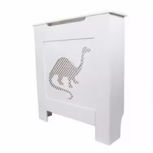 Image of Dino Children's Radiator Cover in White