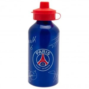 Image of Paris Saint Germain FC Aluminium Drinks Bottle Signed