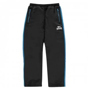 Image of Lonsdale Two Stripe Woven Jogging Pants Junior Boys - Blk/BrBlue/Wht