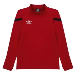 Image of Umbro Club Half Zip Top Juniors - Red