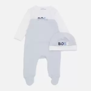 Image of Hugo Boss Boys' Pyjama and Hat Set - Pale Blue - 3 Month