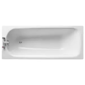 Image of Armitage Shanks - Sandringham 21 Rectangular Steel Bath 1700mm x 700mm - 2 Tap Hole