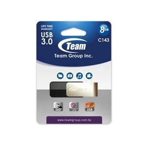 Image of Team Color Series C143 8GB USB 3.0 Black USB Flash Drive