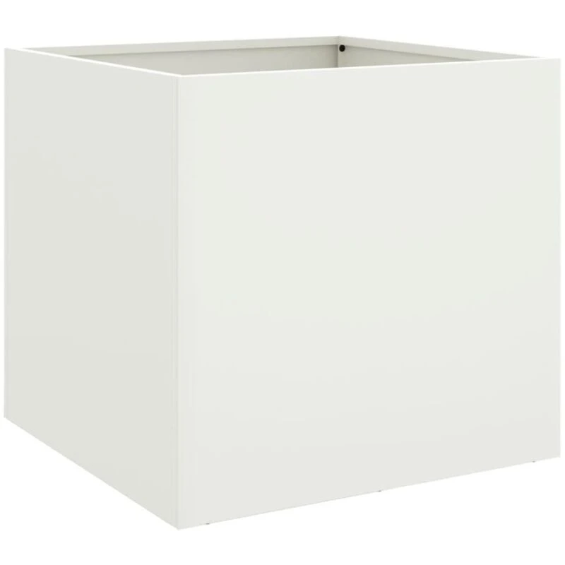Image of VIDAXL Planter White 49x47x46cm Steel Vidaxl 8721012364196