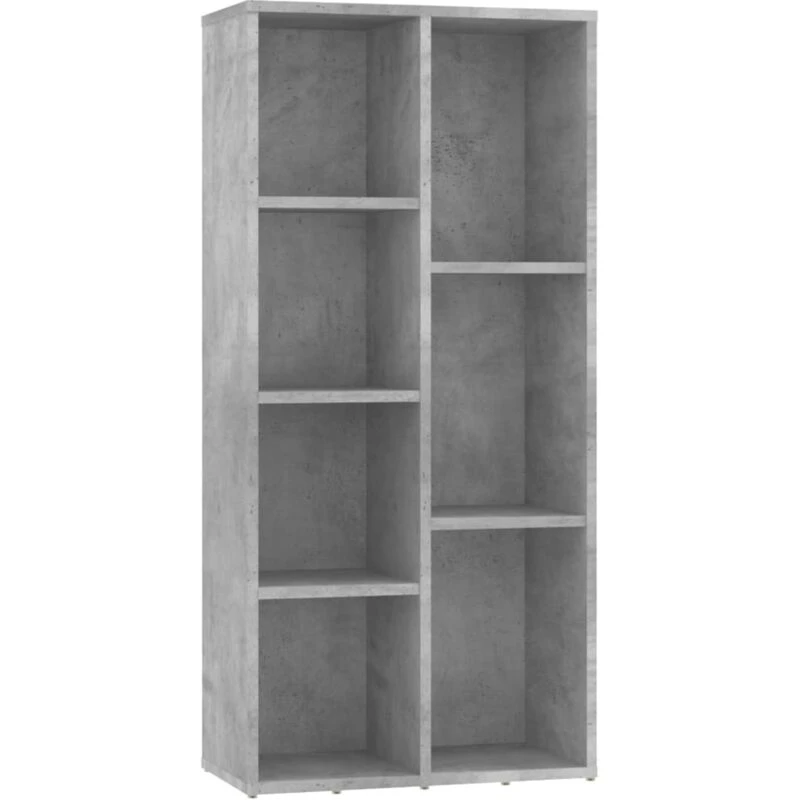 Image of VIDAXL Book Cabinet Concrete Grey 50x25x106cm Engineered Wood vidaXL 801111